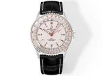 TW Factory Breitling Navitimer 41mm 2836 Movement Beige Face Black Italian Cowhide Leather Strap Men Watch